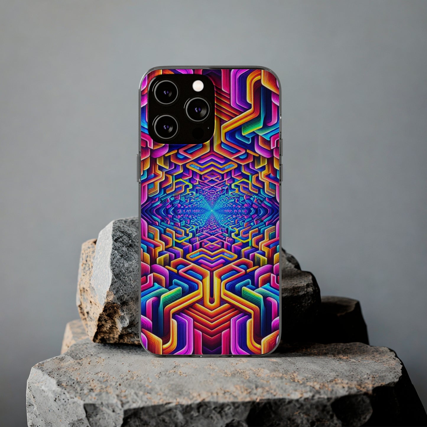 Vibrant Trippin' Infinity Infinity Patterns Art Polycarbonate Phone Case
