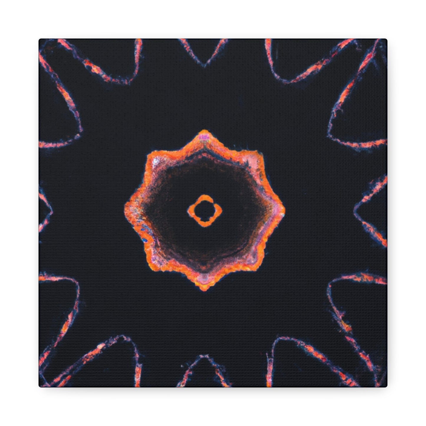 Neon Phantasmagoria Infinity. Trippy Infinity Patterns Art Canvas