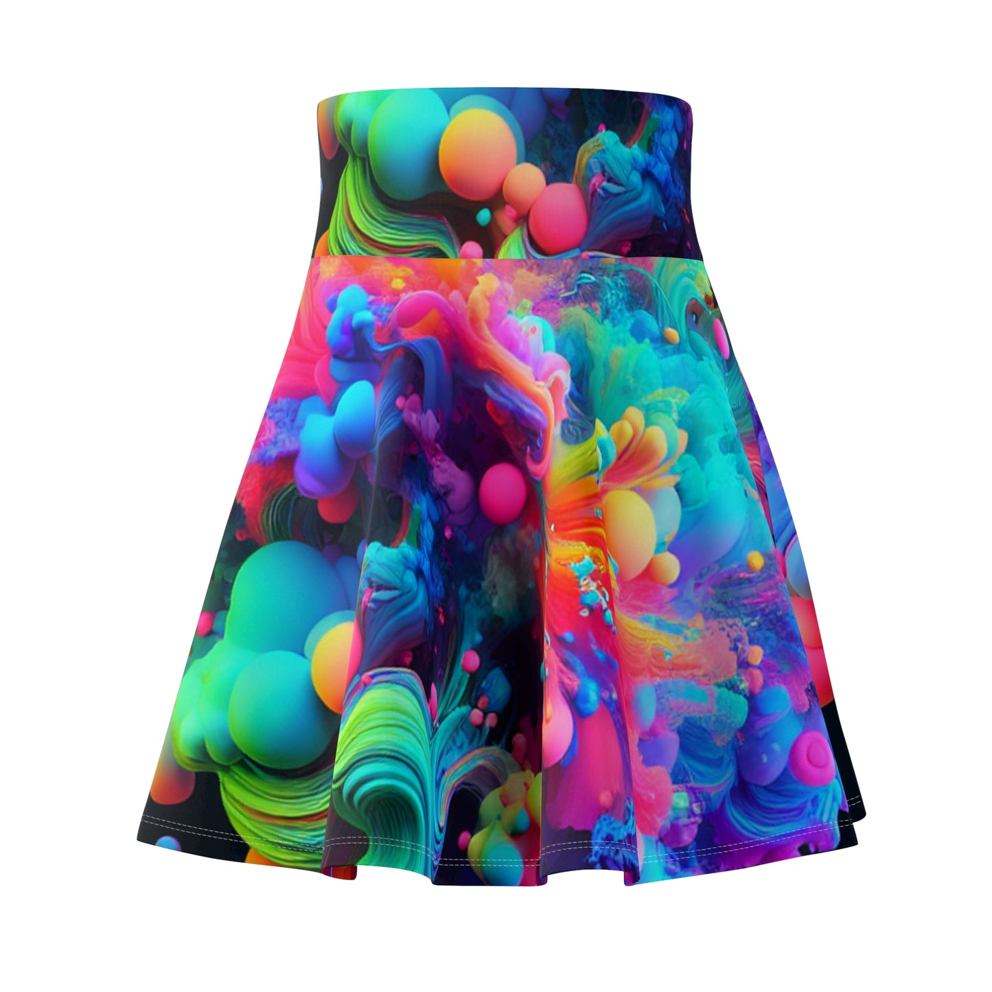 Ambrosius diVinci - Trippy Infity Patterns Woman's Skater Skirt