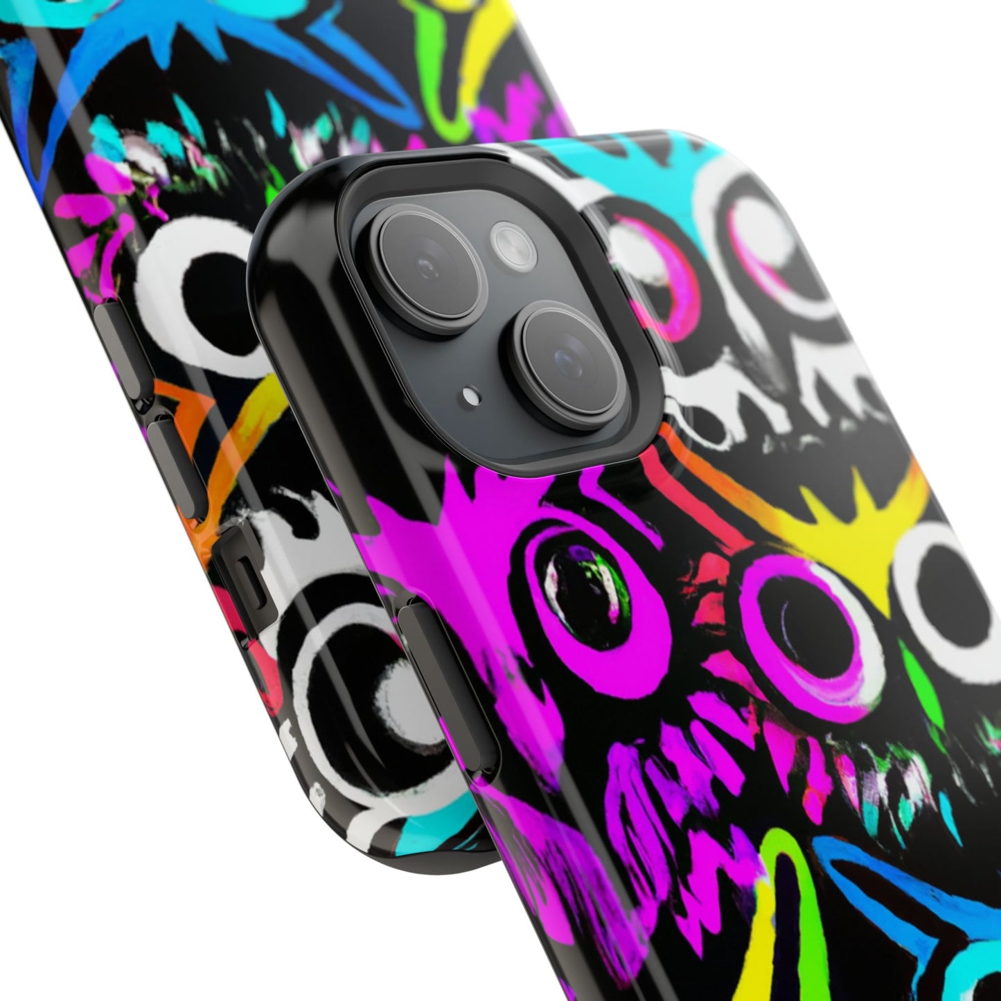 TDB iPhone Magnetic Tough Case - Psychedelic Rave Owl Design
