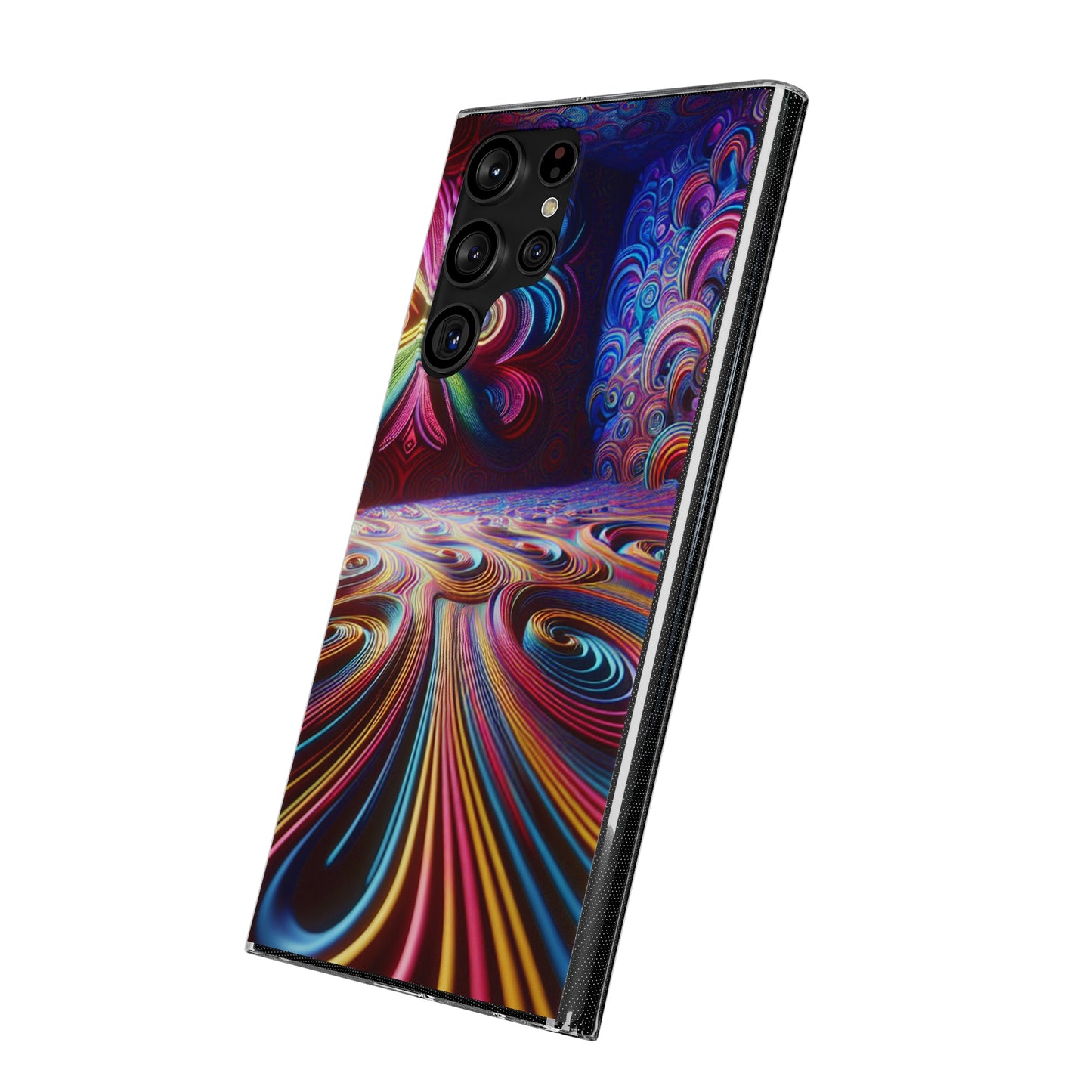 Vibin' Neon Infinity. Infinity Patterns Art Polycarbonate Phone Case