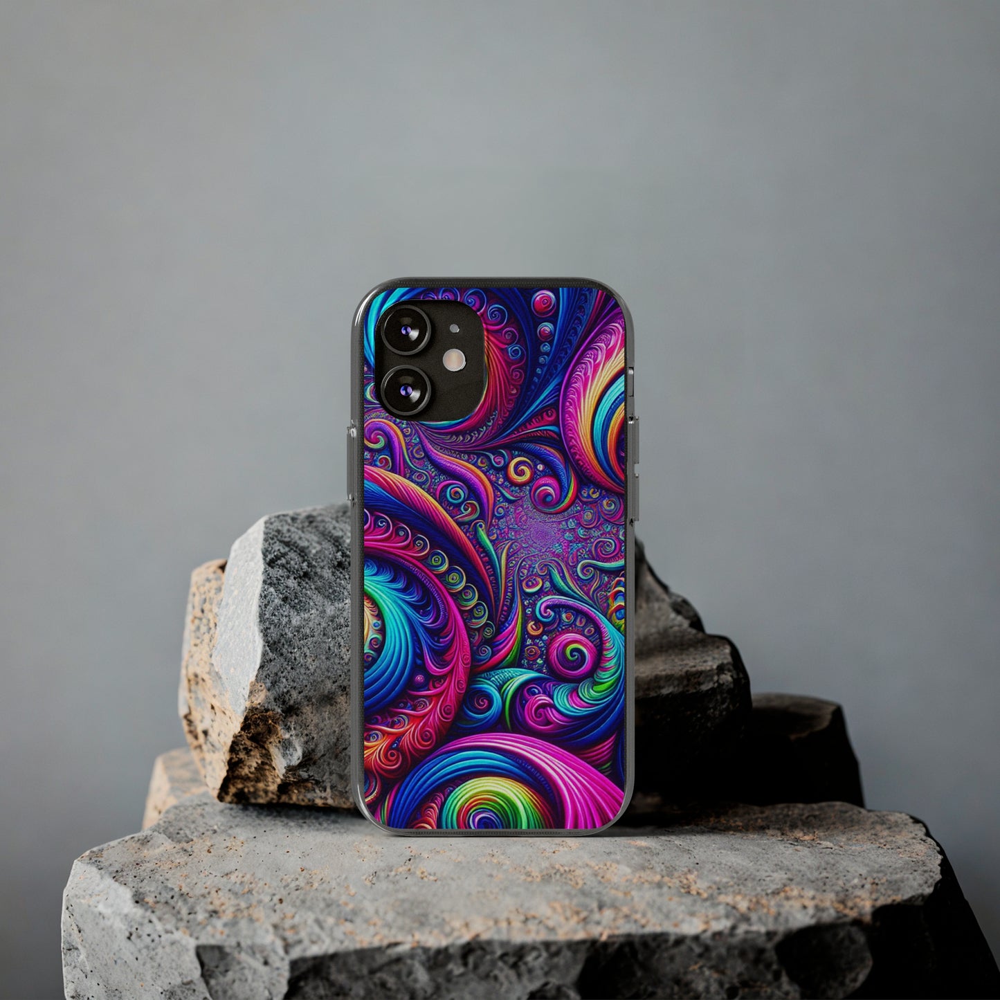 "VibranTrip Neonfinity" Infinity Patterns Art Polycarbonate Phone Case