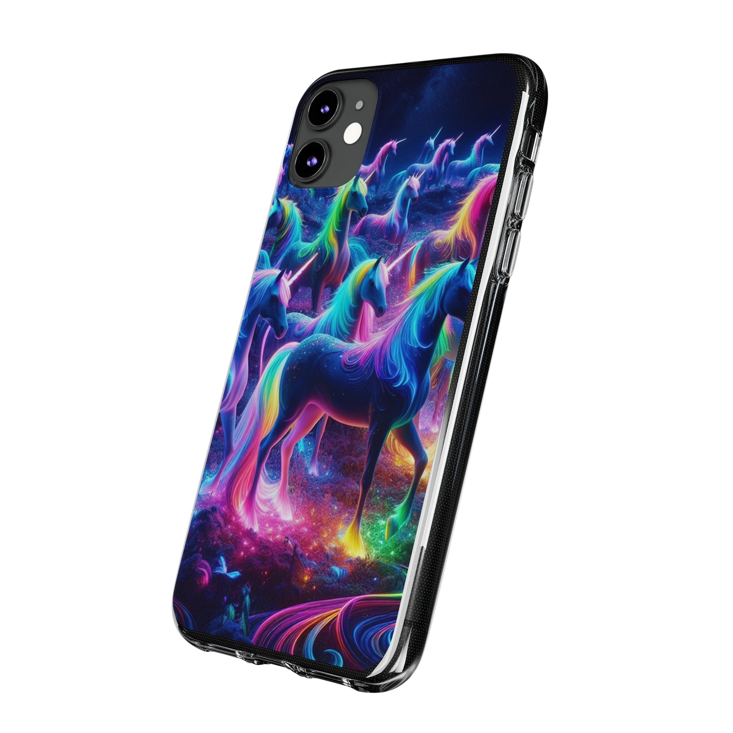Neon Unicorn Spectacle. NEON Unicorns Art Polycarbonate Phone Case Samsung Galaxy s21 s22 Google Pixel 6 Iphone 11 12 13 14 Pro Max Mini Plus