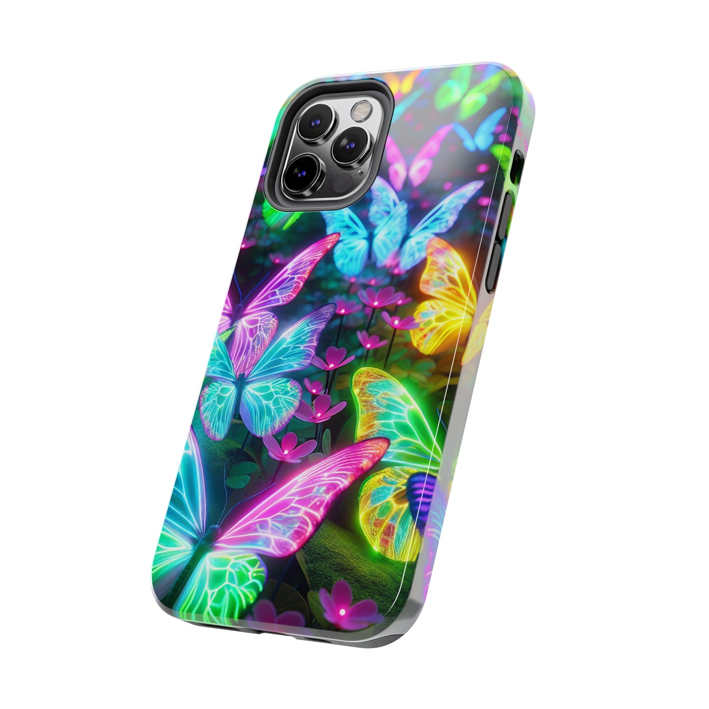 Neon Butterfly Dreamscape. NEON Butterflies Tough Phone Case
