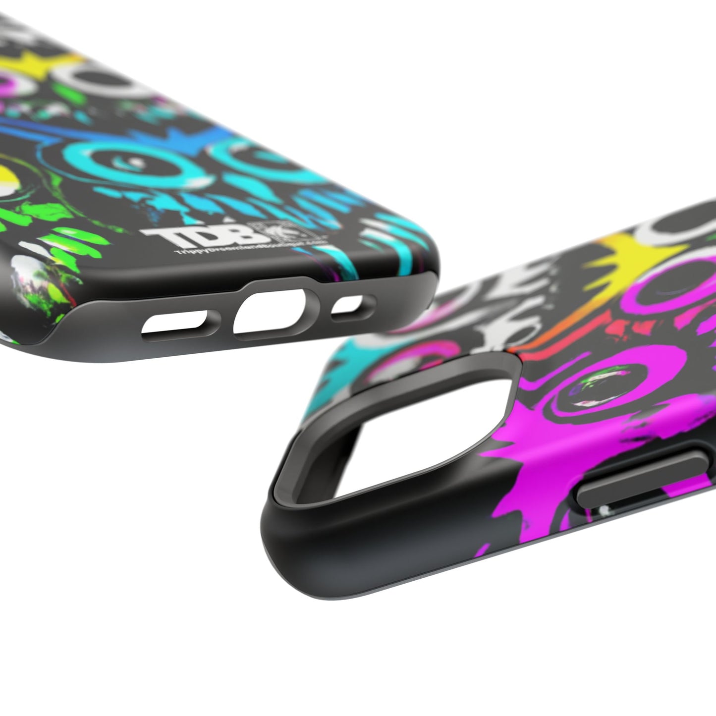 TDB iPhone Magnetic Tough Case - Psychedelic Rave Owl Design