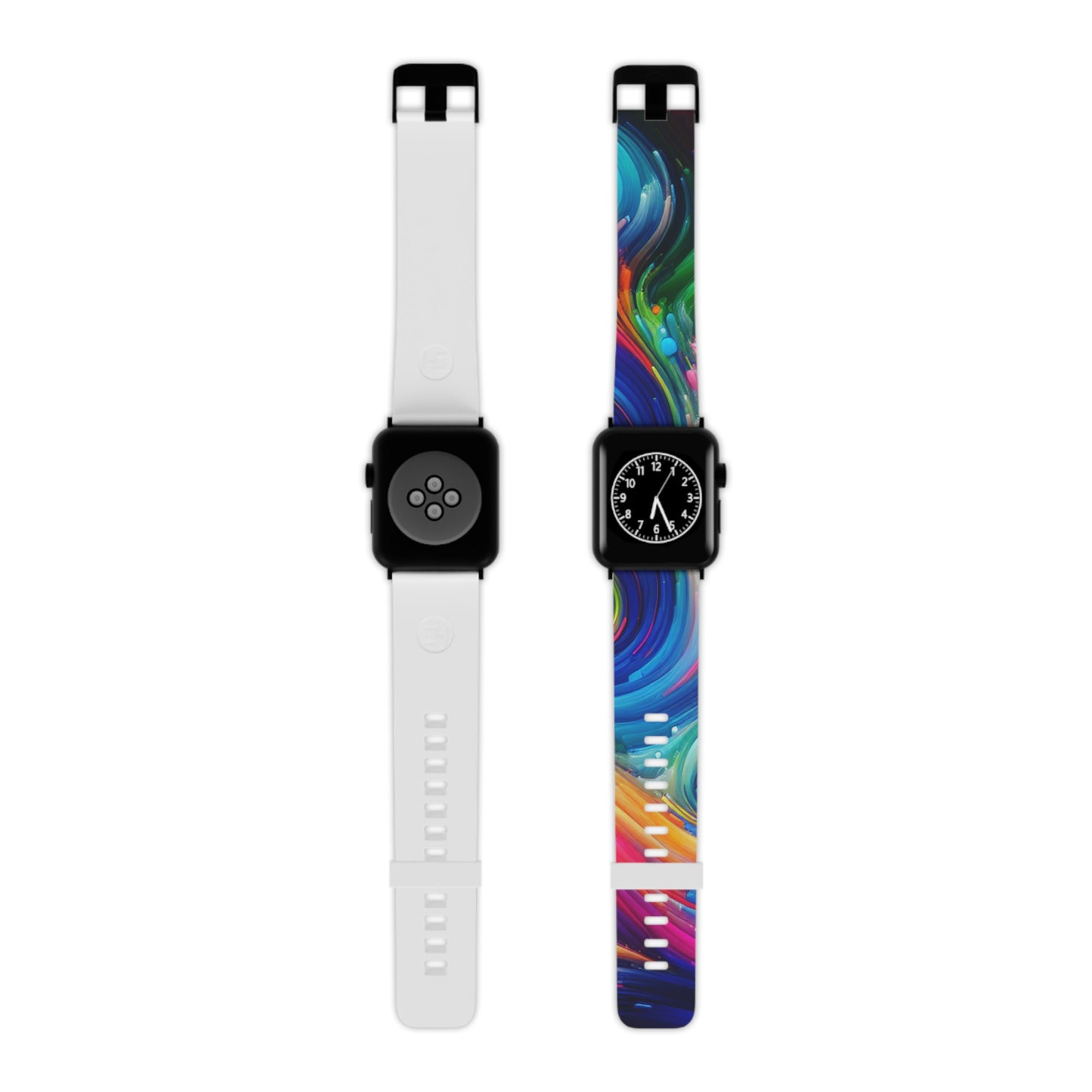 Neon Data Vortex - Trippy Infinity Patterns Iwatch Band