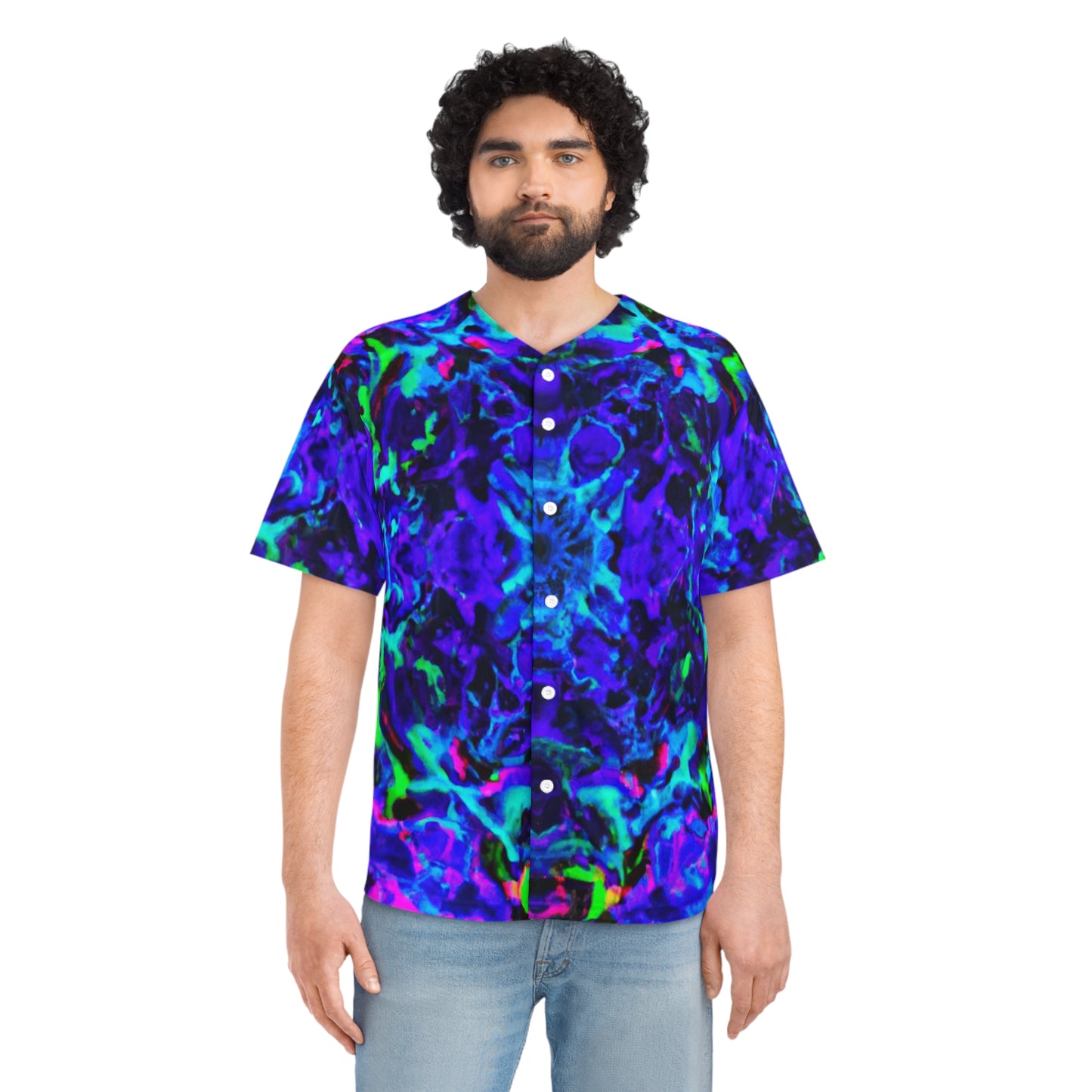 VibeTripOasis Neon Infinity. Trippy Infinity Patterns Mens Jersey