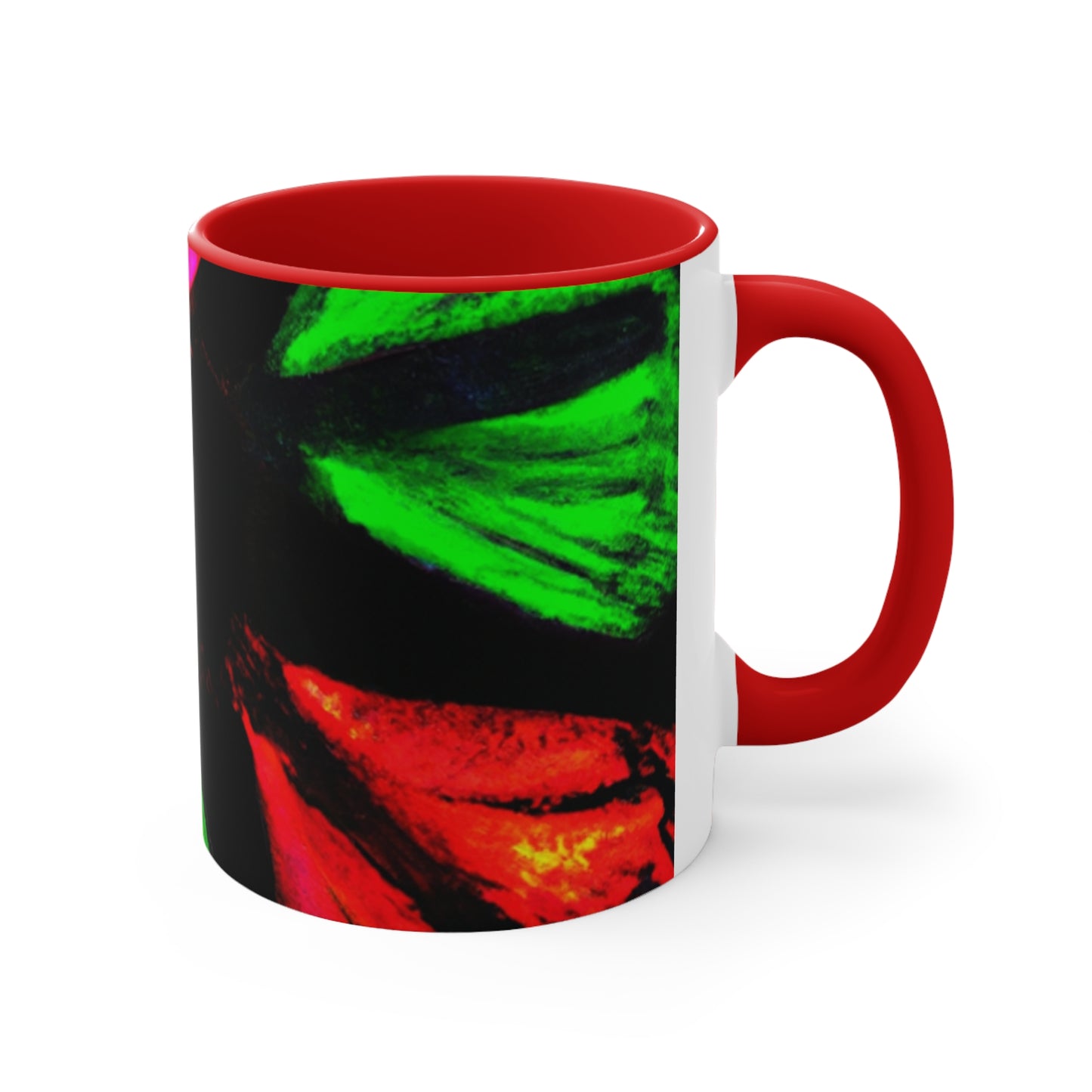 Neon Butterfly Splash. Butterflies 11oz Mug