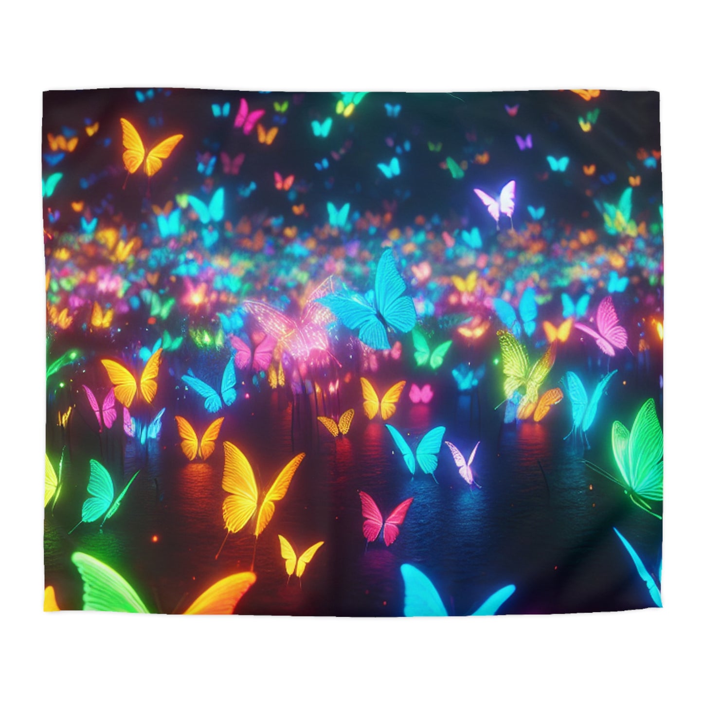 Adamo di Benvenuto - NEON Butterflies Microfiber Duvet Cover