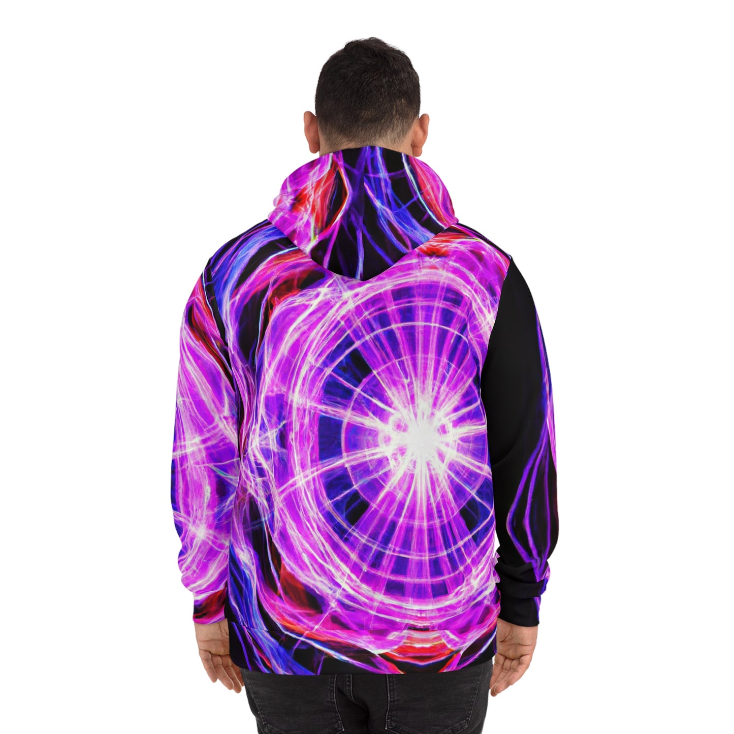 "Vibrant Trippy Eternal Glo" -Trippy Infinity Patterns AOP Hoodie