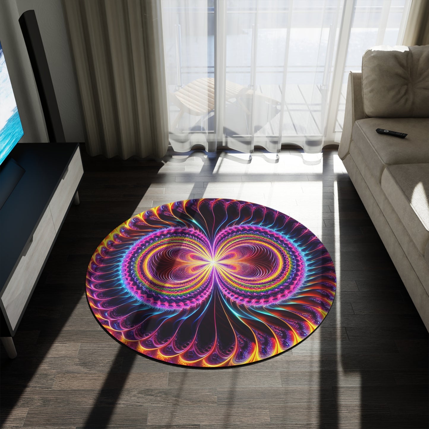 Eternal Tranquil Luminescence Infinity Patterns Round Rug