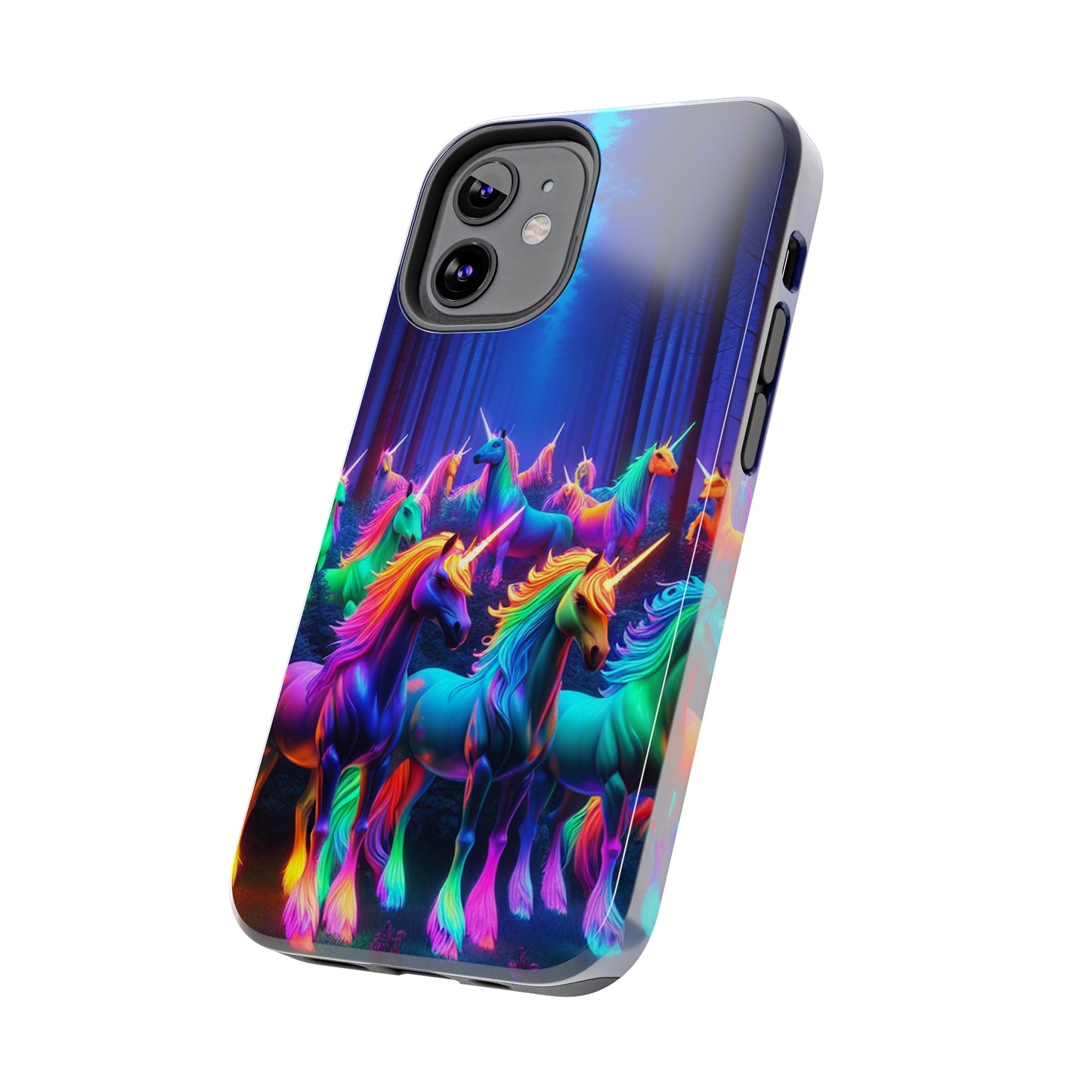Vivid Unicorn Pack NEON Unicorns Tough Phone Case Iphone 7 8 9 10 11 12 13 14 Pro Max Mini Plus XR XS SE