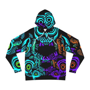 "Dawn of the Neon Hooters" - NEON Owls AOP Hoodie