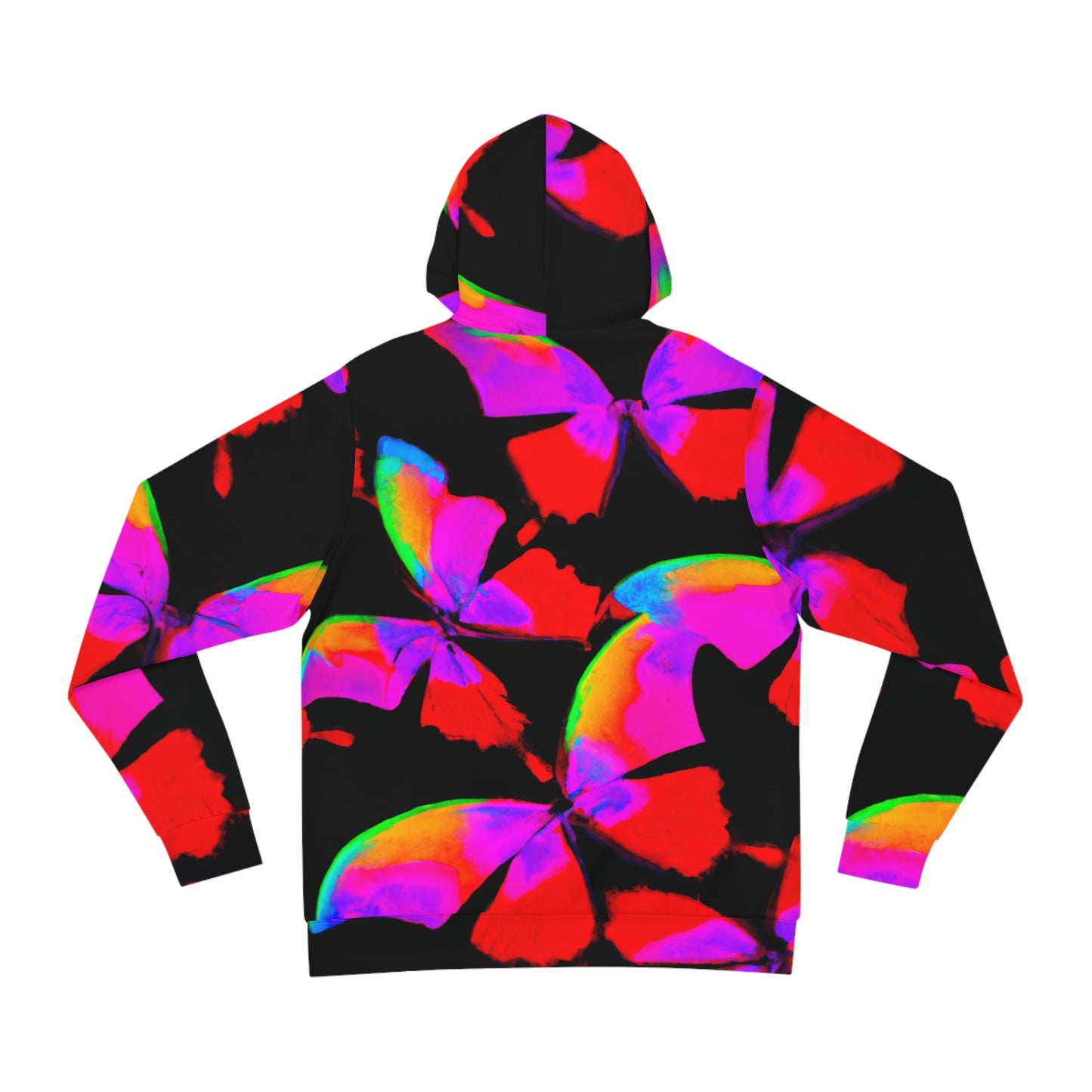 "Neon Butterflies in Flight" - Butterflies AOP Hoodie