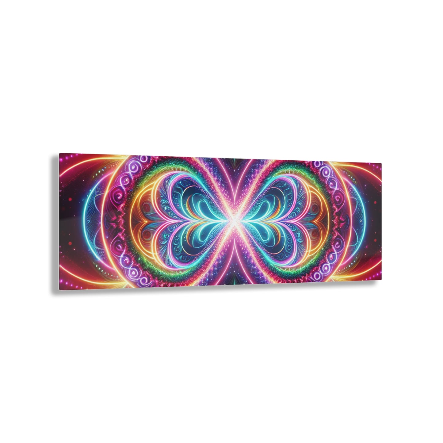 Dreamscape Entanglement. Trippy infity Pattern 1/4" Glossy Acrylic Art