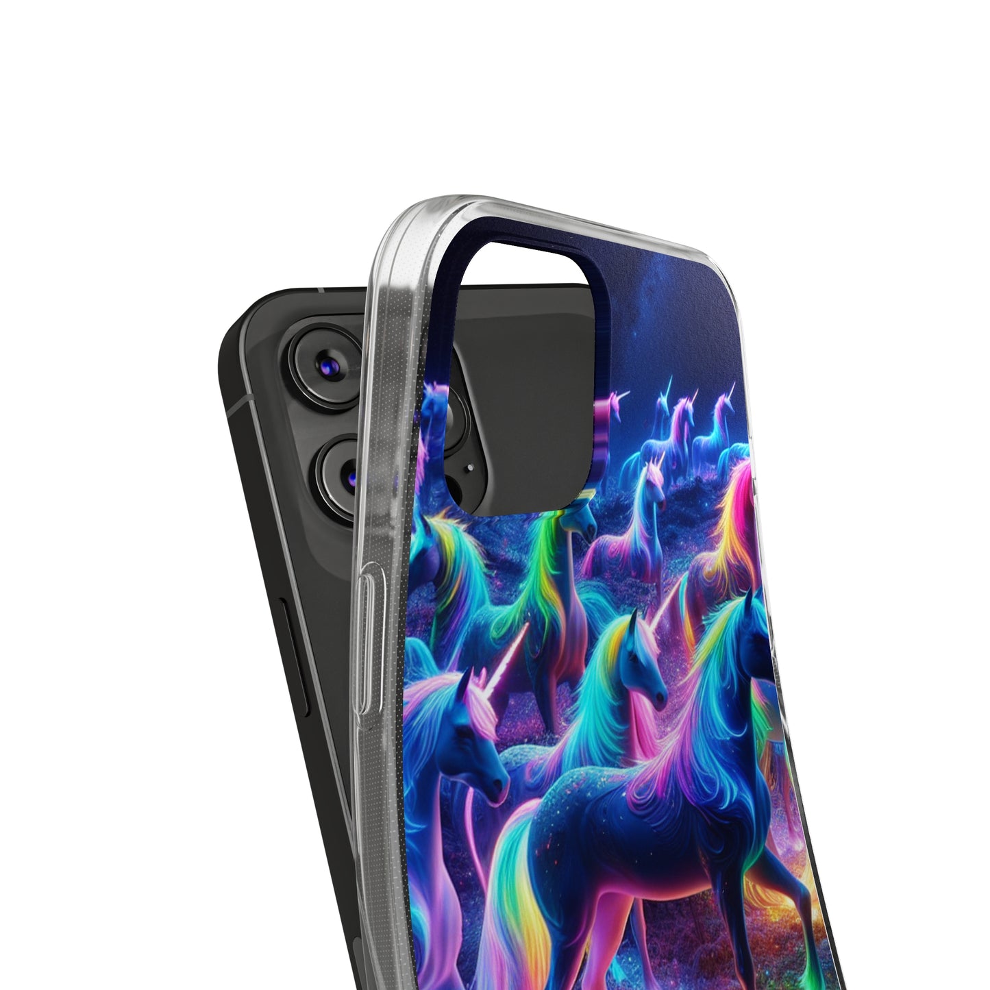 Neon Unicorn Spectacle. NEON Unicorns Art Polycarbonate Phone Case Samsung Galaxy s21 s22 Google Pixel 6 Iphone 11 12 13 14 Pro Max Mini Plus