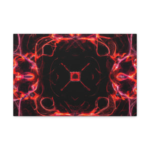 "Unlimited Neon Dreams" Trippy Infinity Patterns Art Canvas