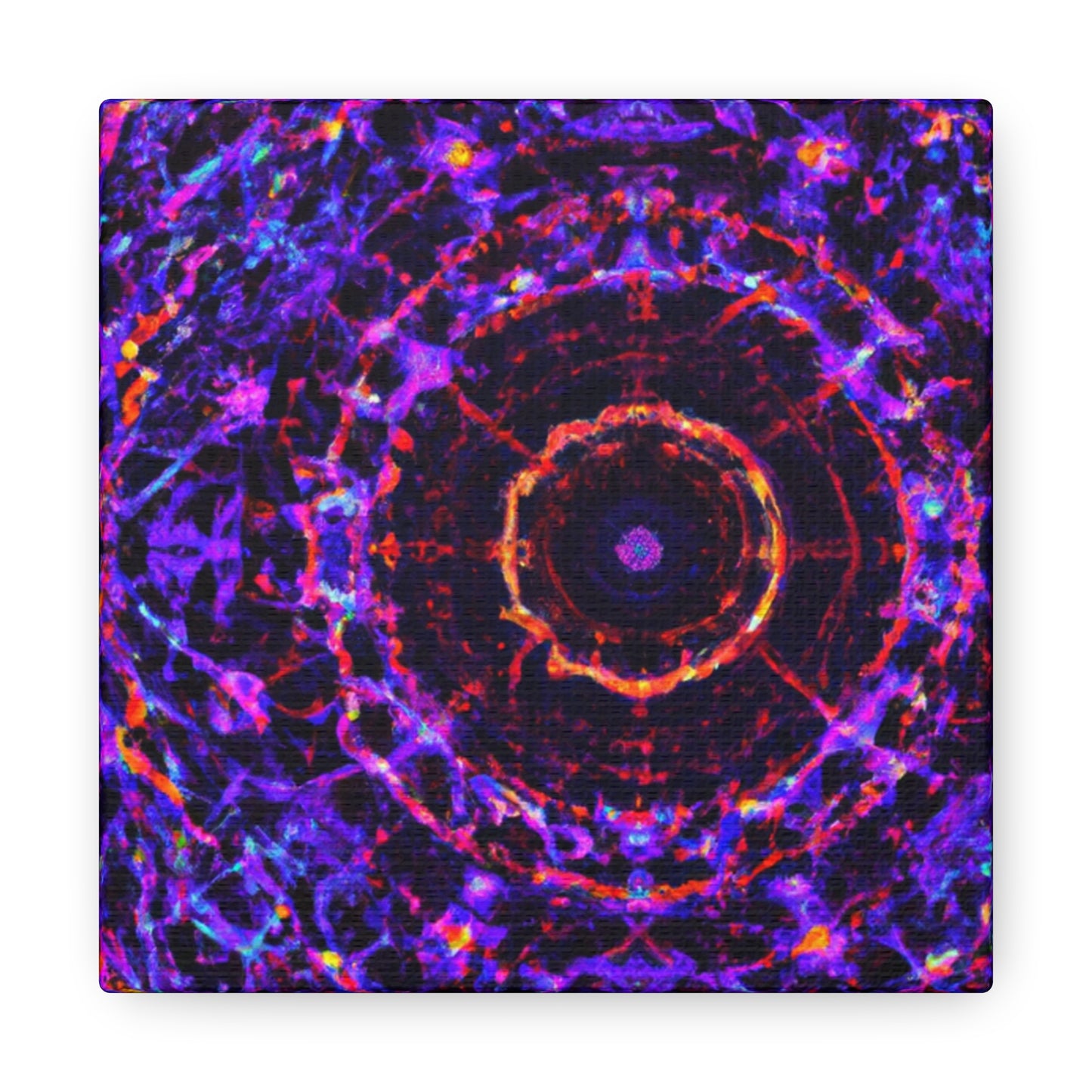 Cosmic Psychedelic Universe. Trippy Infinity Patterns Art Canvas