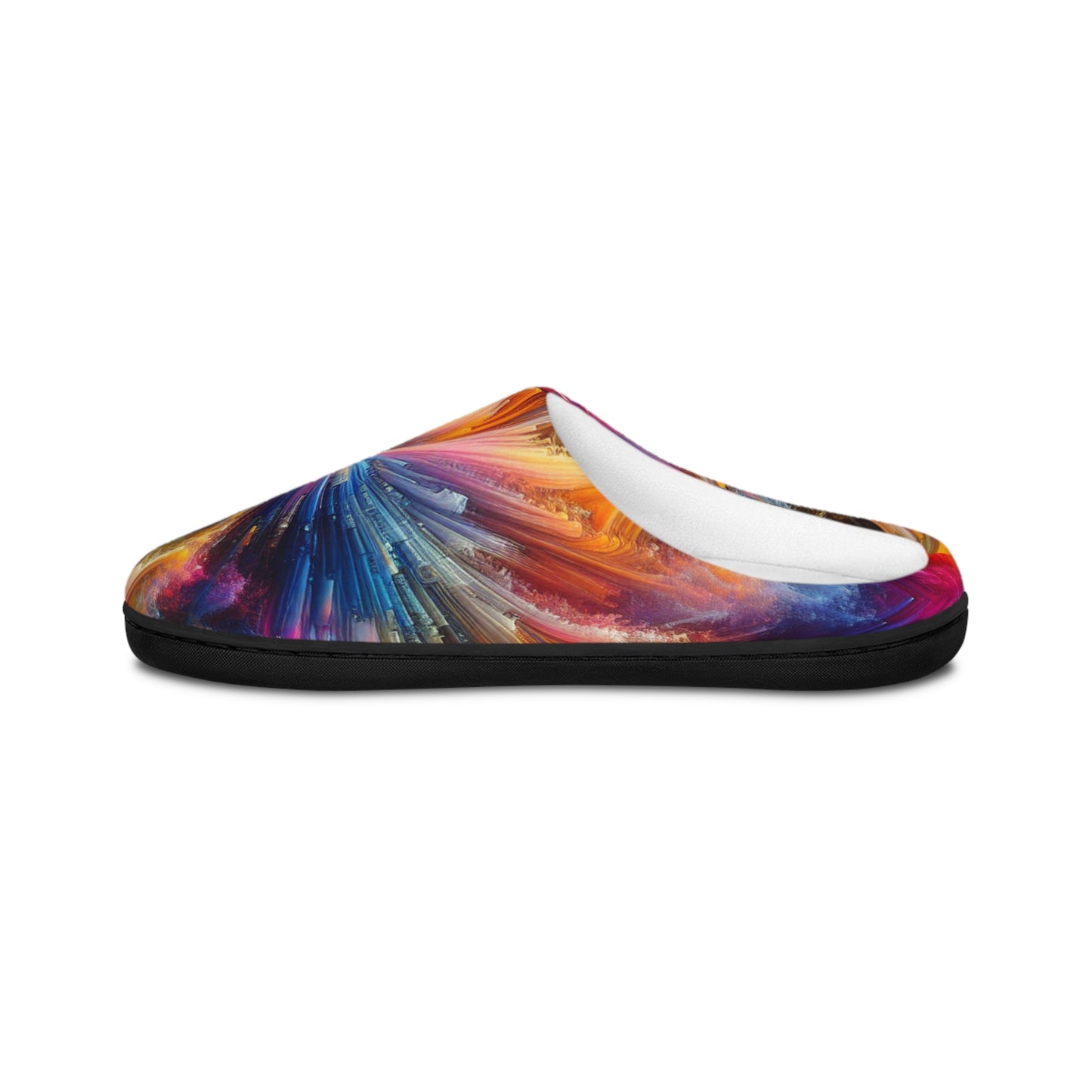 Hans van der Hooven - Trippy Infity Patterns Men's Indoor Slippers