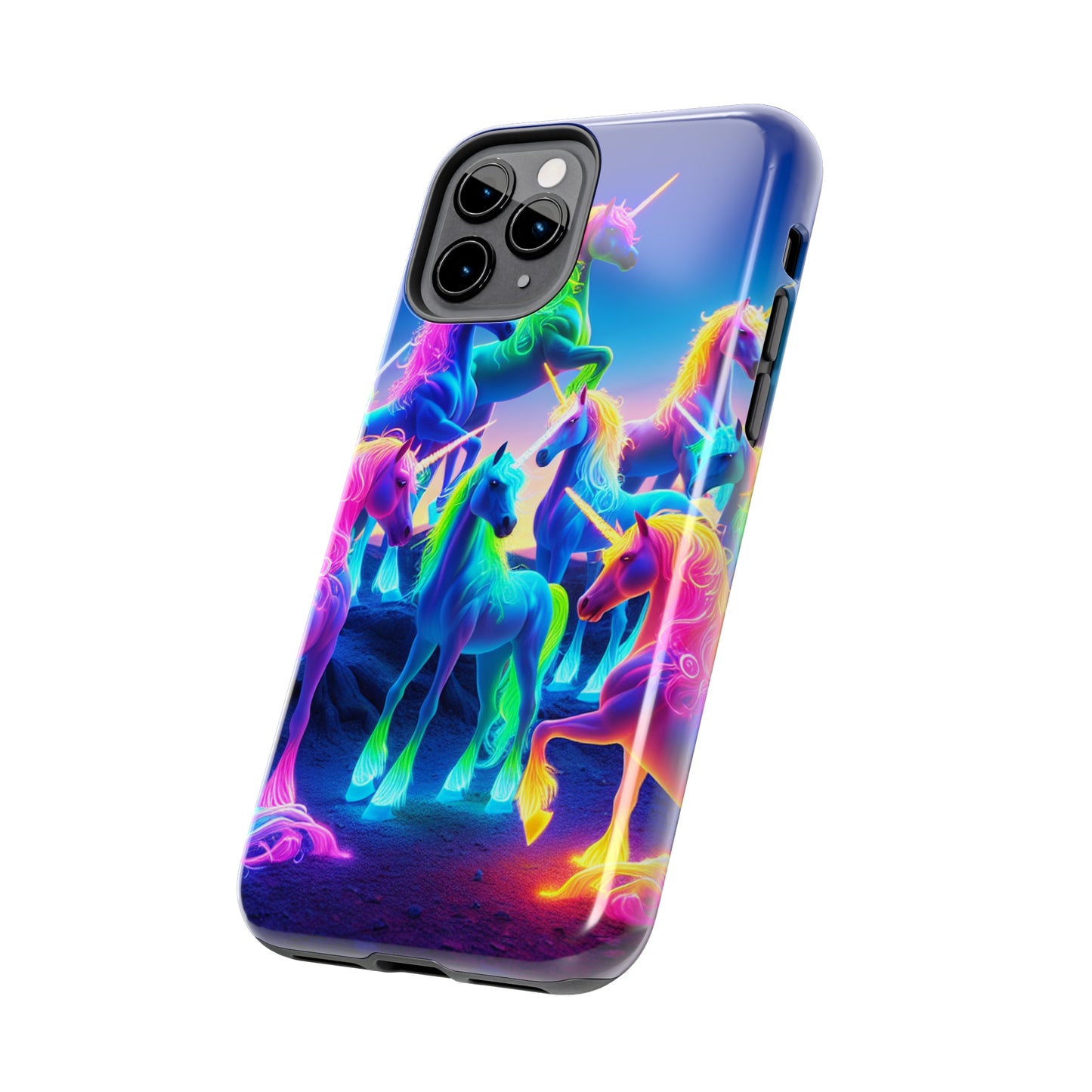 Neon Unicorn Spectacle. NEON Unicorns Tough Phone Case