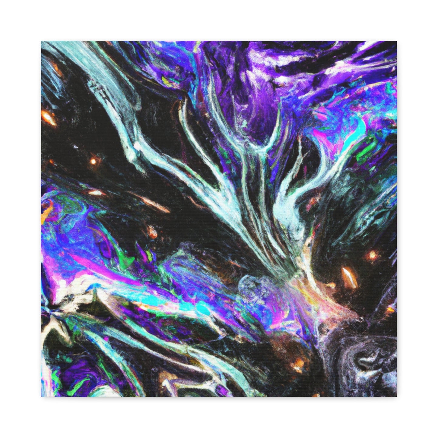 Interdimensional Fantasia. Trippy Infinity Patterns Art Canvas