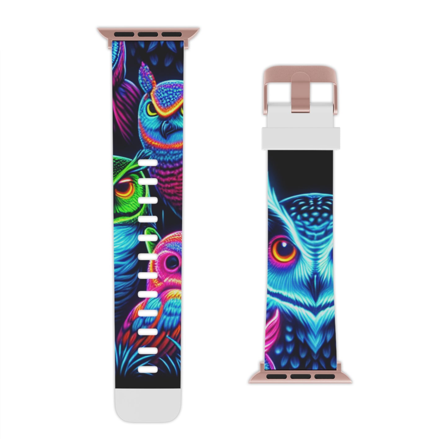 "Vivid Nocturnal Utopia" - NEON Owls Iwatch Band