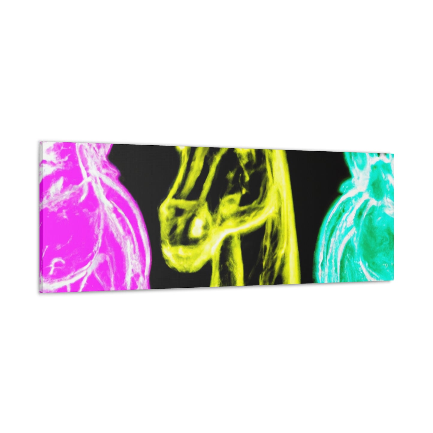 "Neon Unicorn Glow" NEON Unicorns Art Canvas