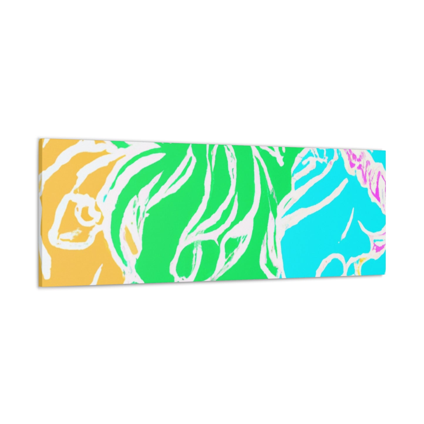 Neon Herd-scape NEON Unicorns Art Canvas