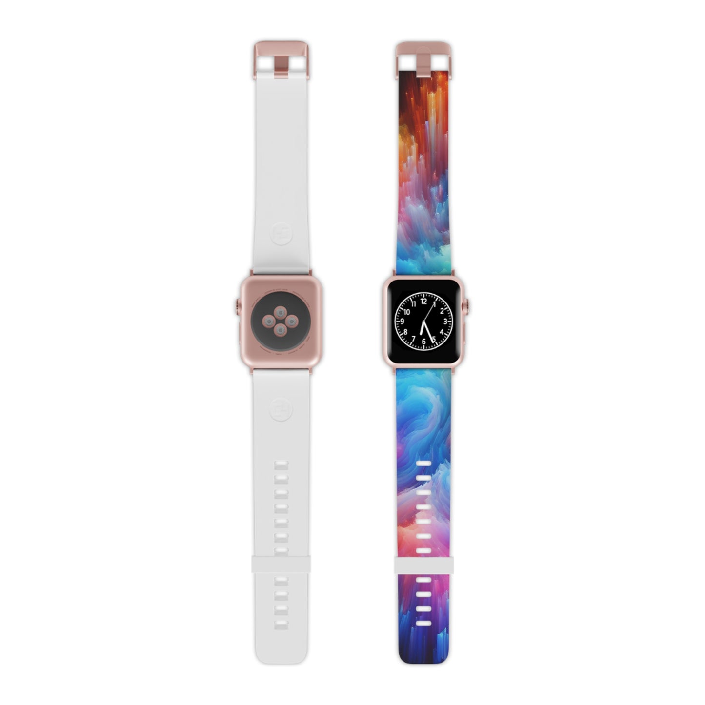 Neon Visionscapes - Trippy Infinity Patterns Iwatch Band
