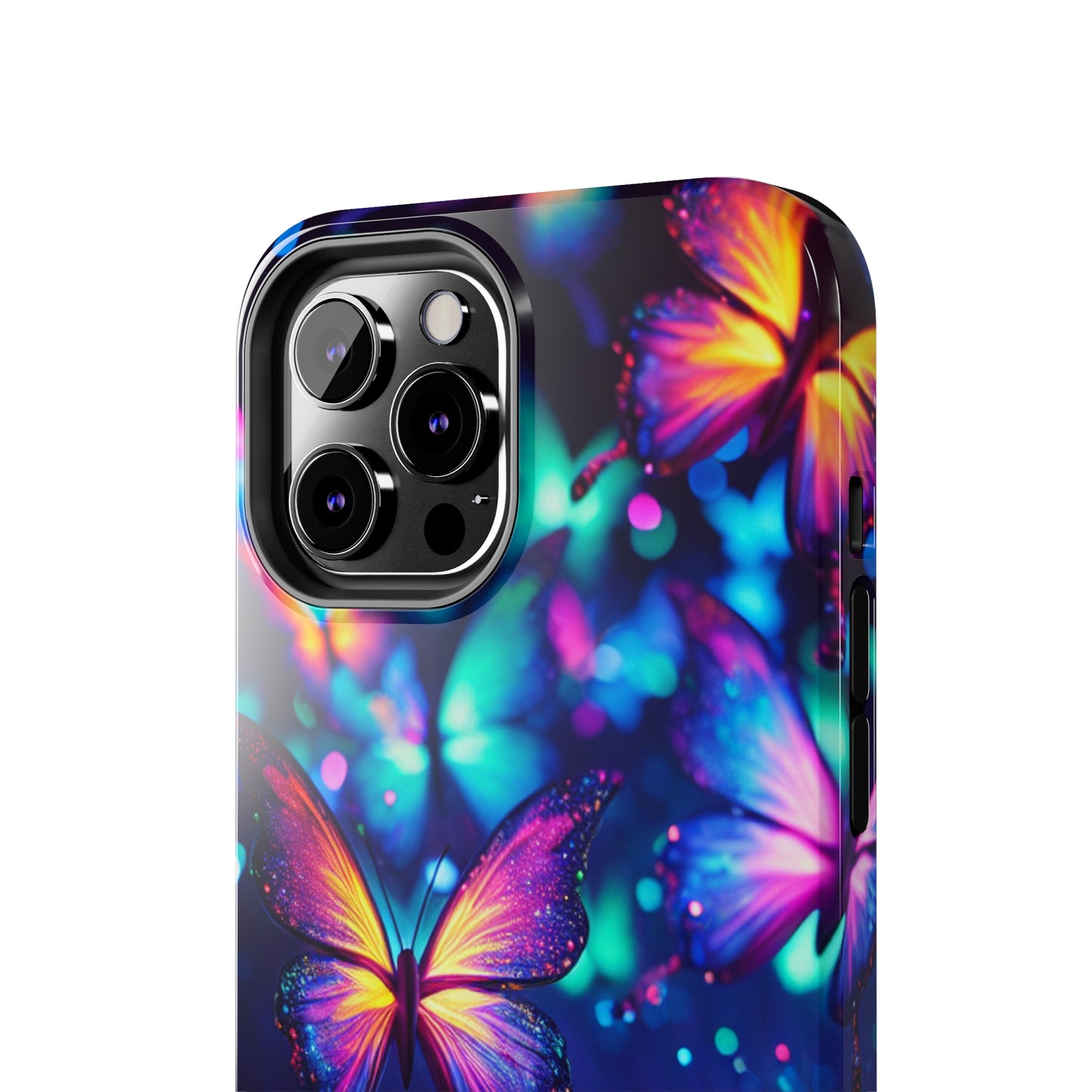 Neon Flutterings. NEON Butterflies Tough Phone Case Iphone 6 7 8 9 10 11 12 13 14 SE X XR XS Pro Max Mini Plus