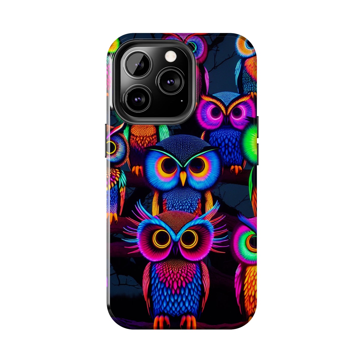 Neon Gloowls. NEON Owls Tough Phone Case