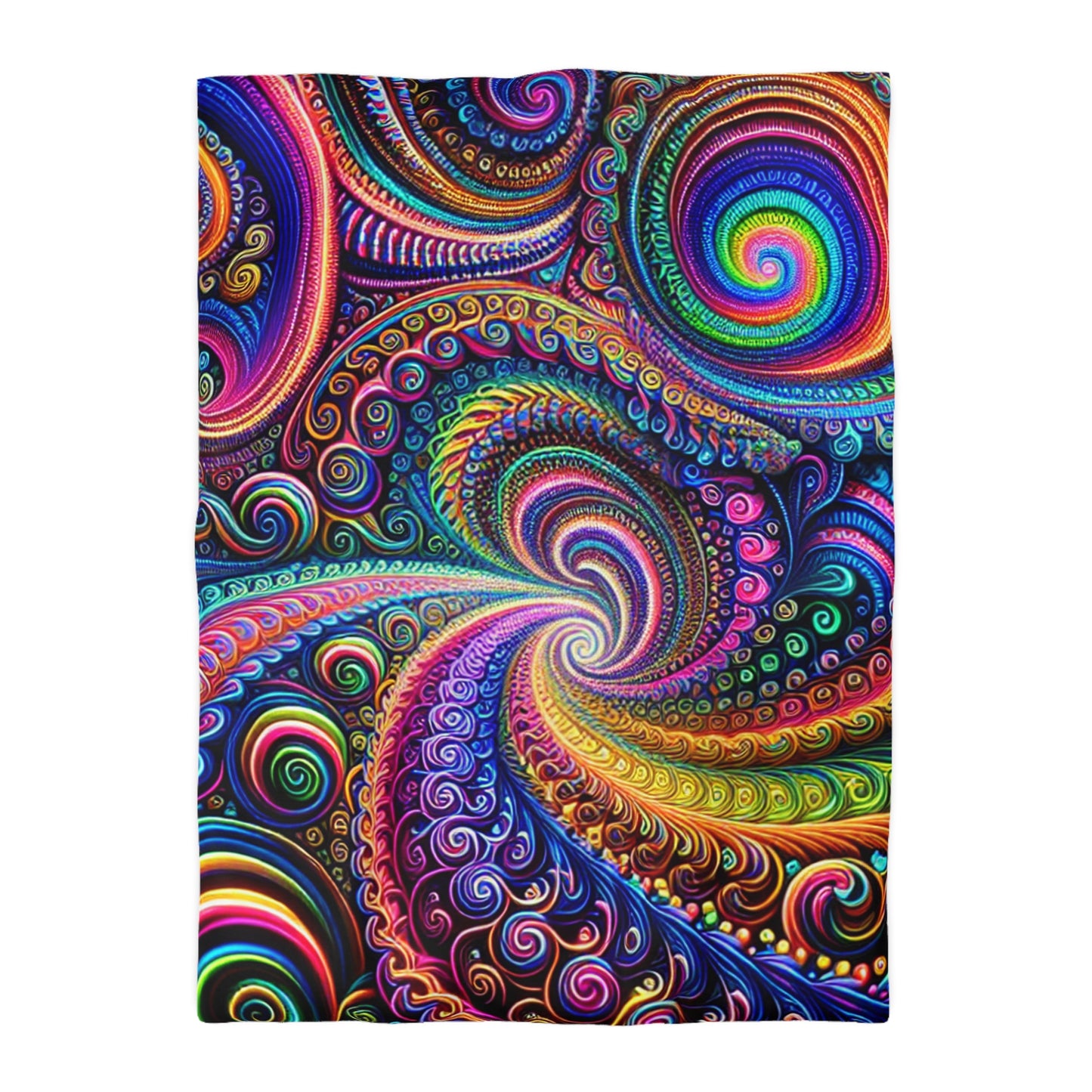 Claude Vermeer - Trippy Infinty Patterns Microfiber Duvet Cover