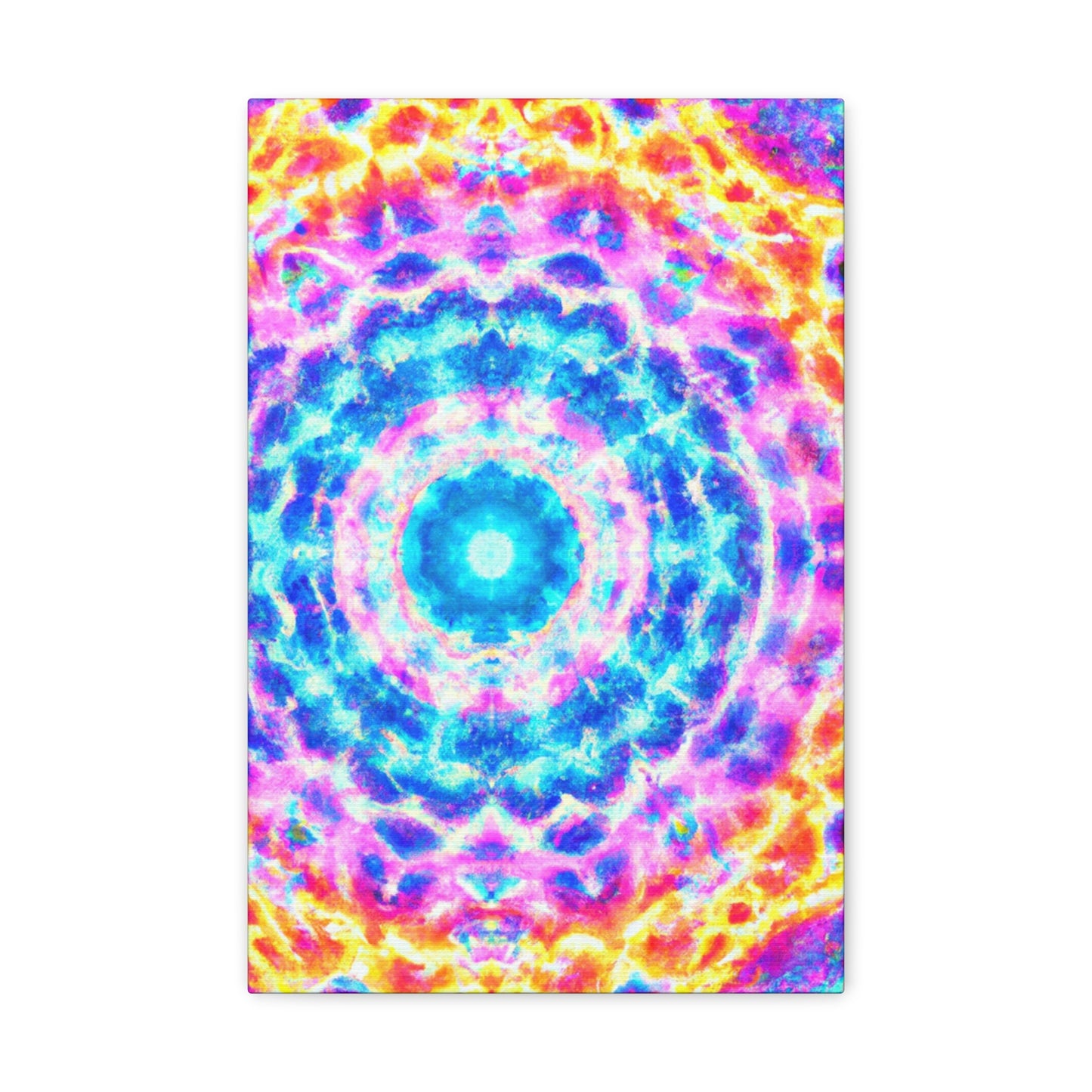 Vivid Cosmic Lightsphere Trippy Infinity Patterns Art Canvas
