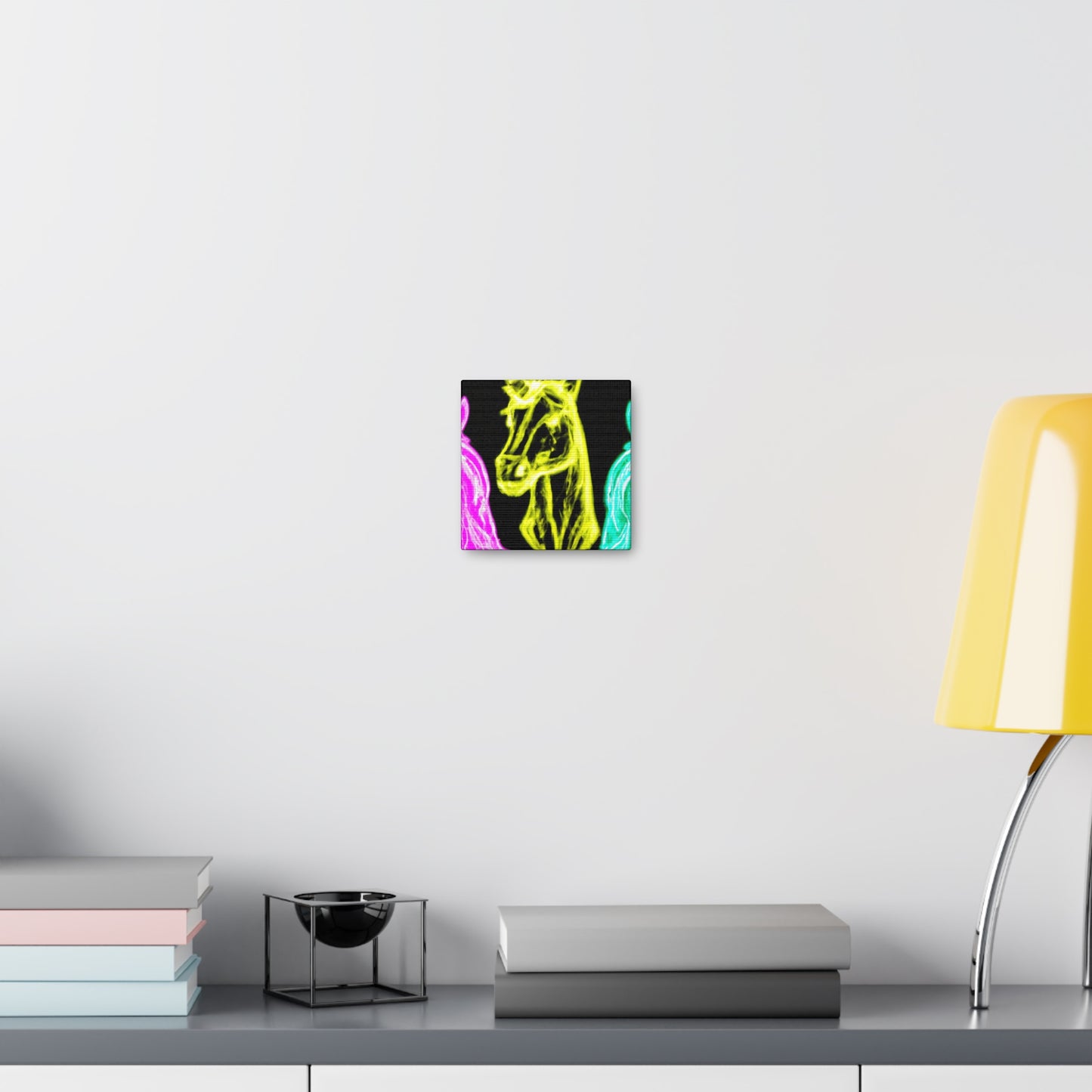 "Neon Unicorn Glow" NEON Unicorns Art Canvas