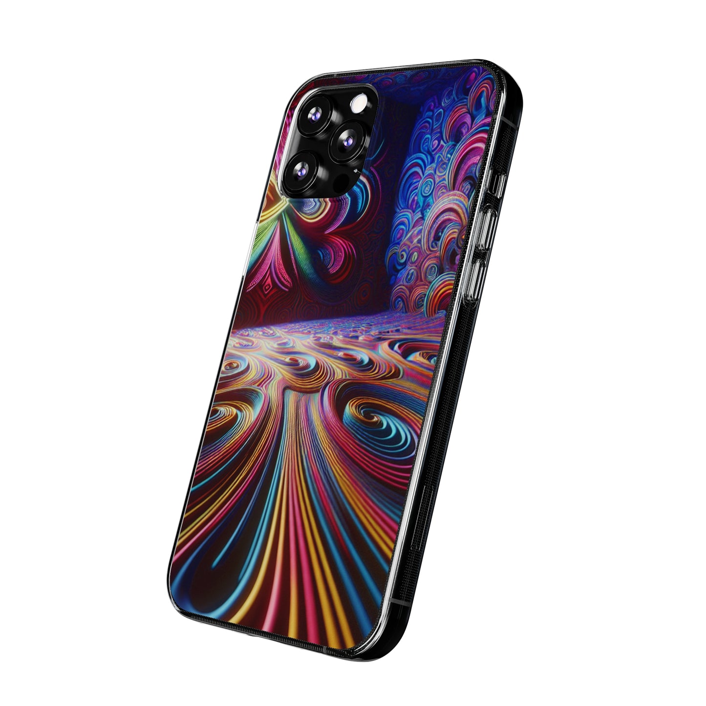 Vibin' Neon Infinity. Infinity Patterns Art Polycarbonate Phone Case