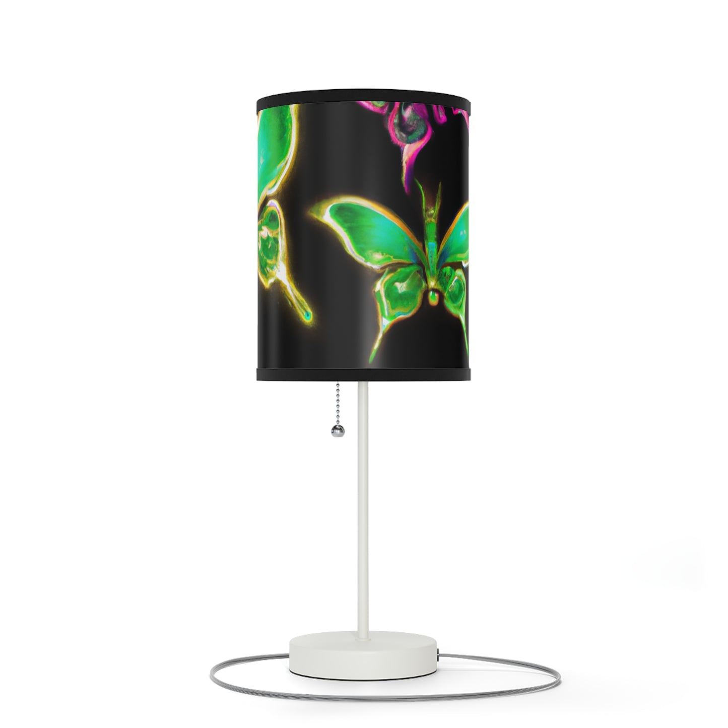 "Glowing Monarch Migration" - NEON Butterflies Colored Lamp