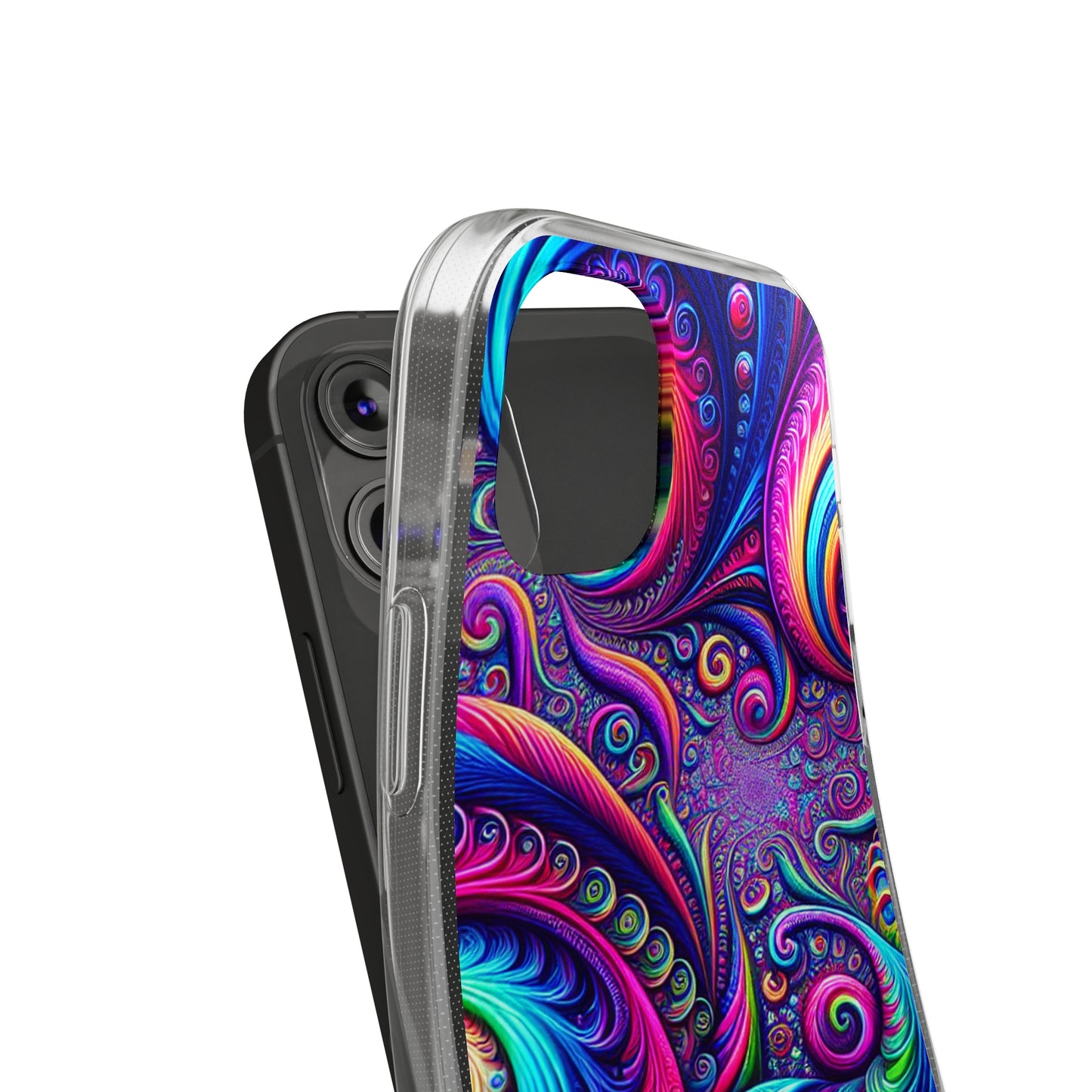 "VibranTrip Neonfinity" Infinity Patterns Art Polycarbonate Phone Case