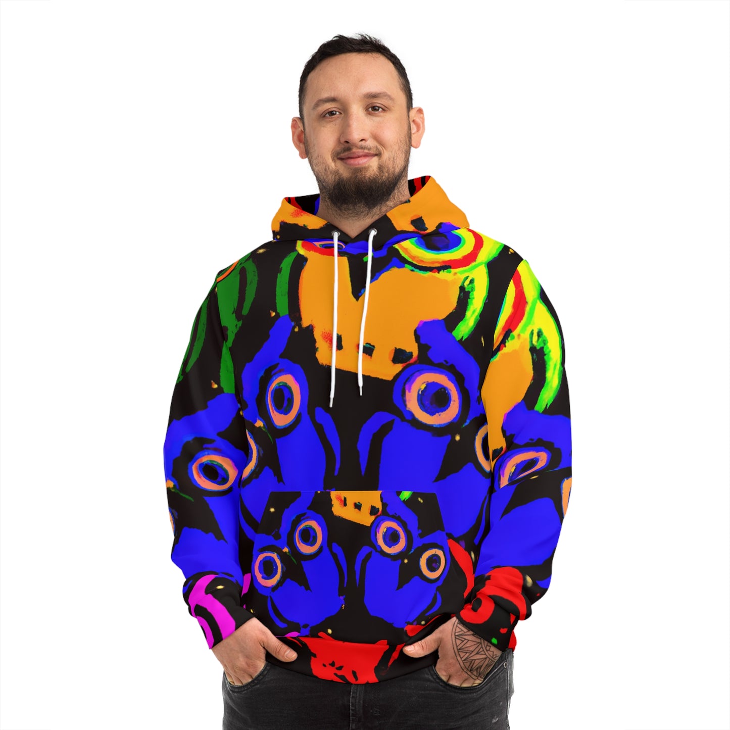 Electric Owl Gala - NEON Owls AOP Hoodie