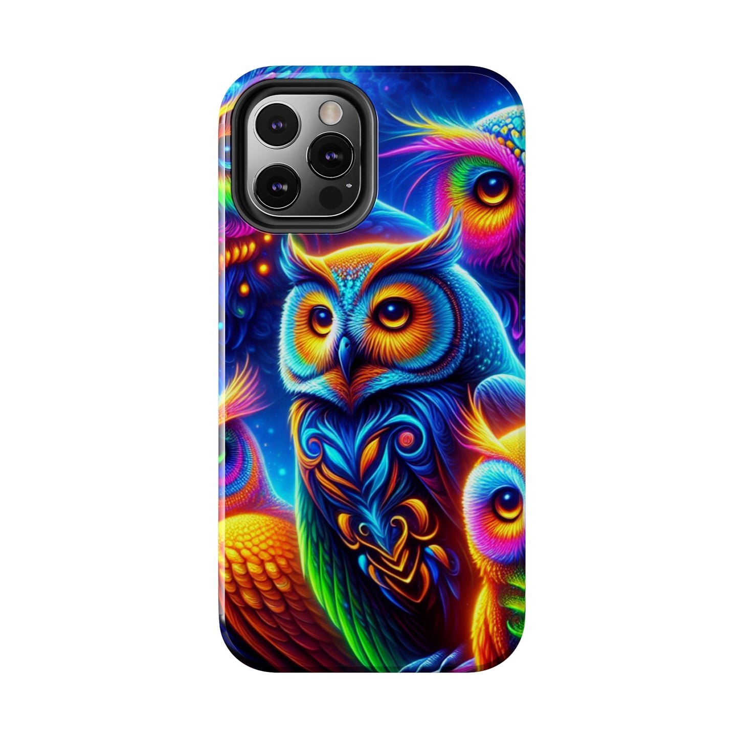 Neon Night Owls. NEON Owls Tough Phone Case