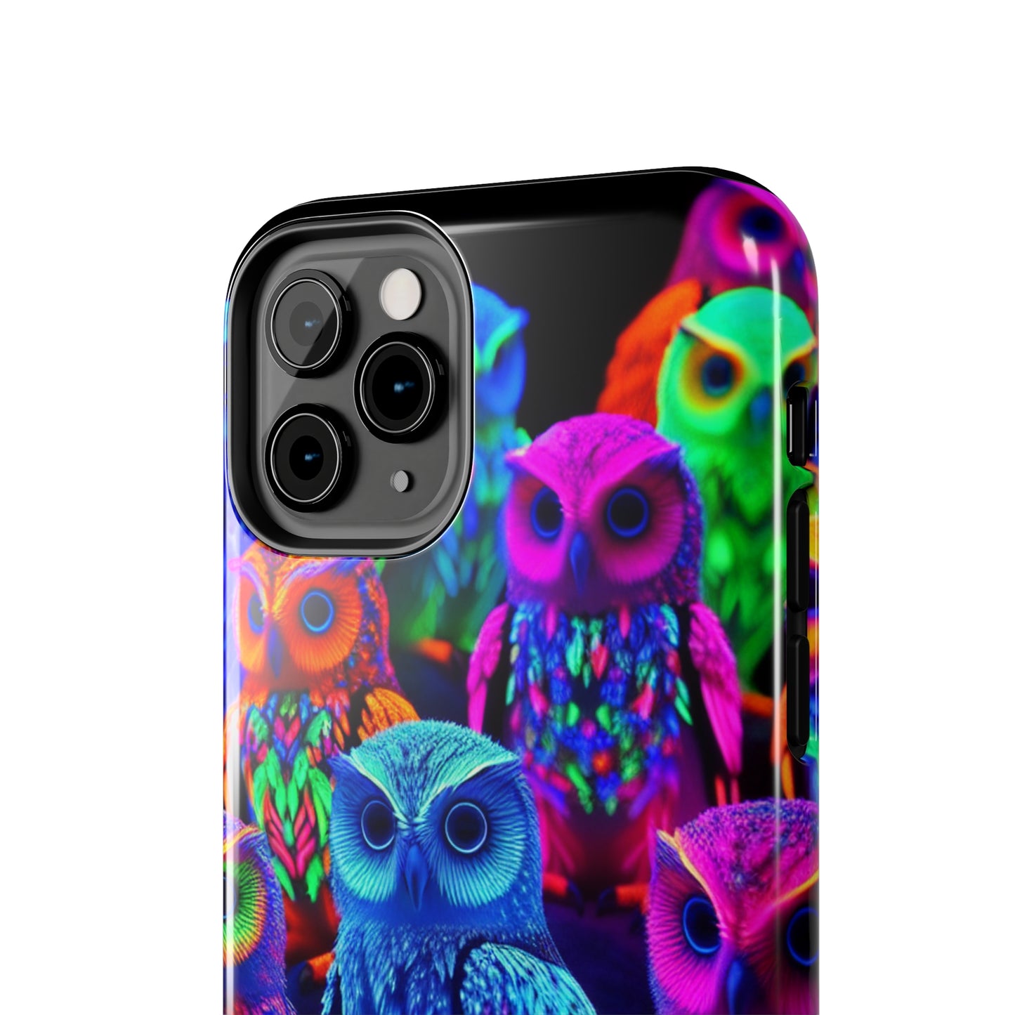 Neon Nocturne. NEON Owls Tough Phone Case