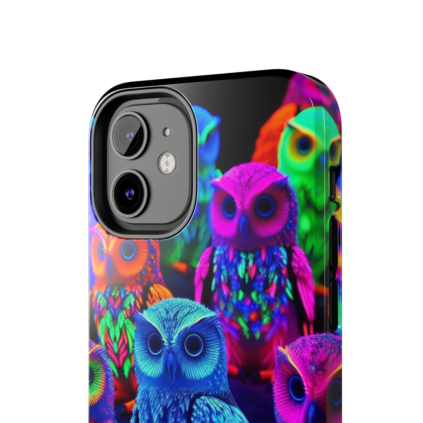 Neon Nocturne. NEON Owls Tough Phone Case