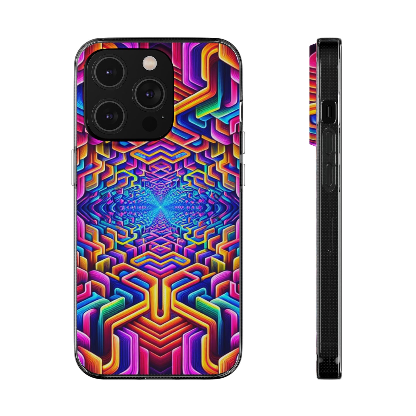 Vibrant Trippin' Infinity Infinity Patterns Art Polycarbonate Phone Case