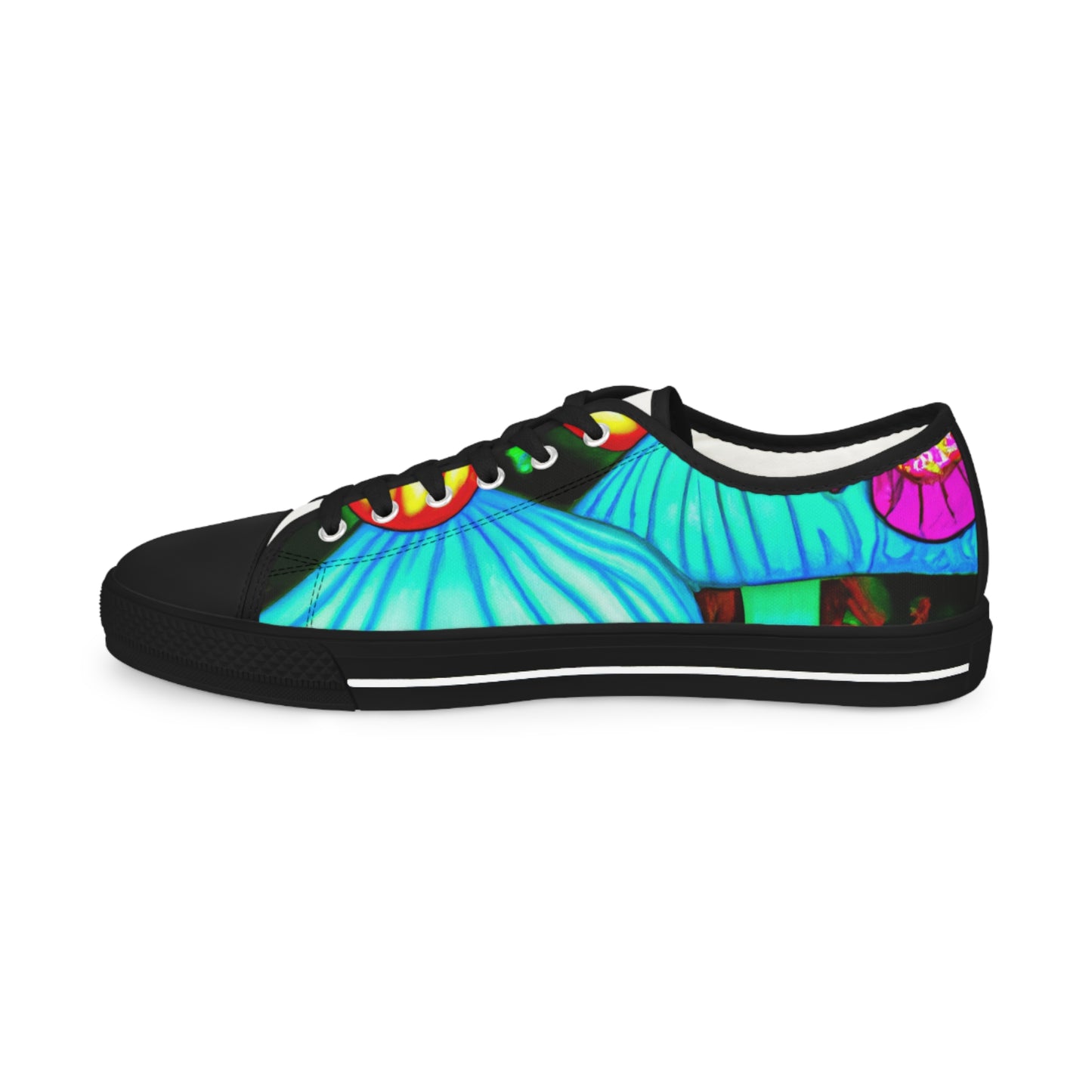 "Neon Butterfly Hive Happening" - Men's Lowtop Sneakers