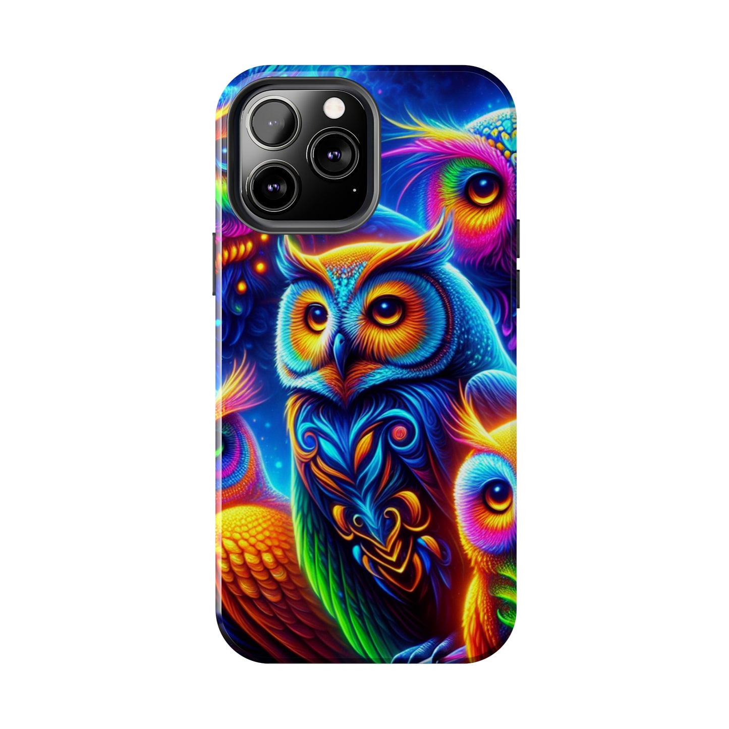 Neon Night Owls. NEON Owls Tough Phone Case