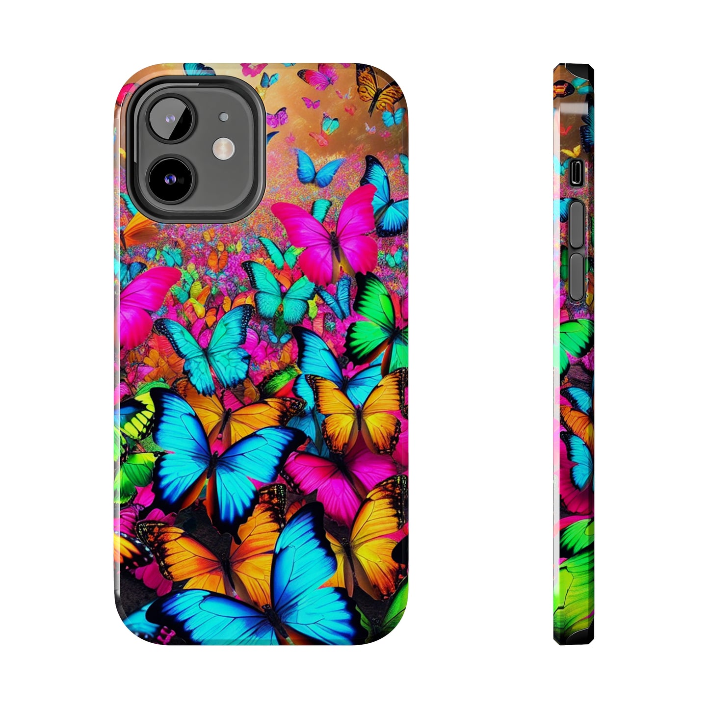 "Neonardie's Dreamscape" NEON Butterflies Tough Phone Case