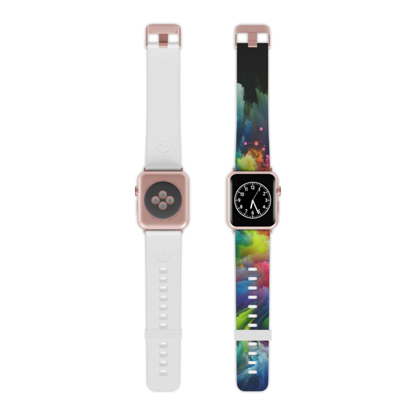 "Neon Flowscape" - Trippy Infinity Patterns Iwatch Band