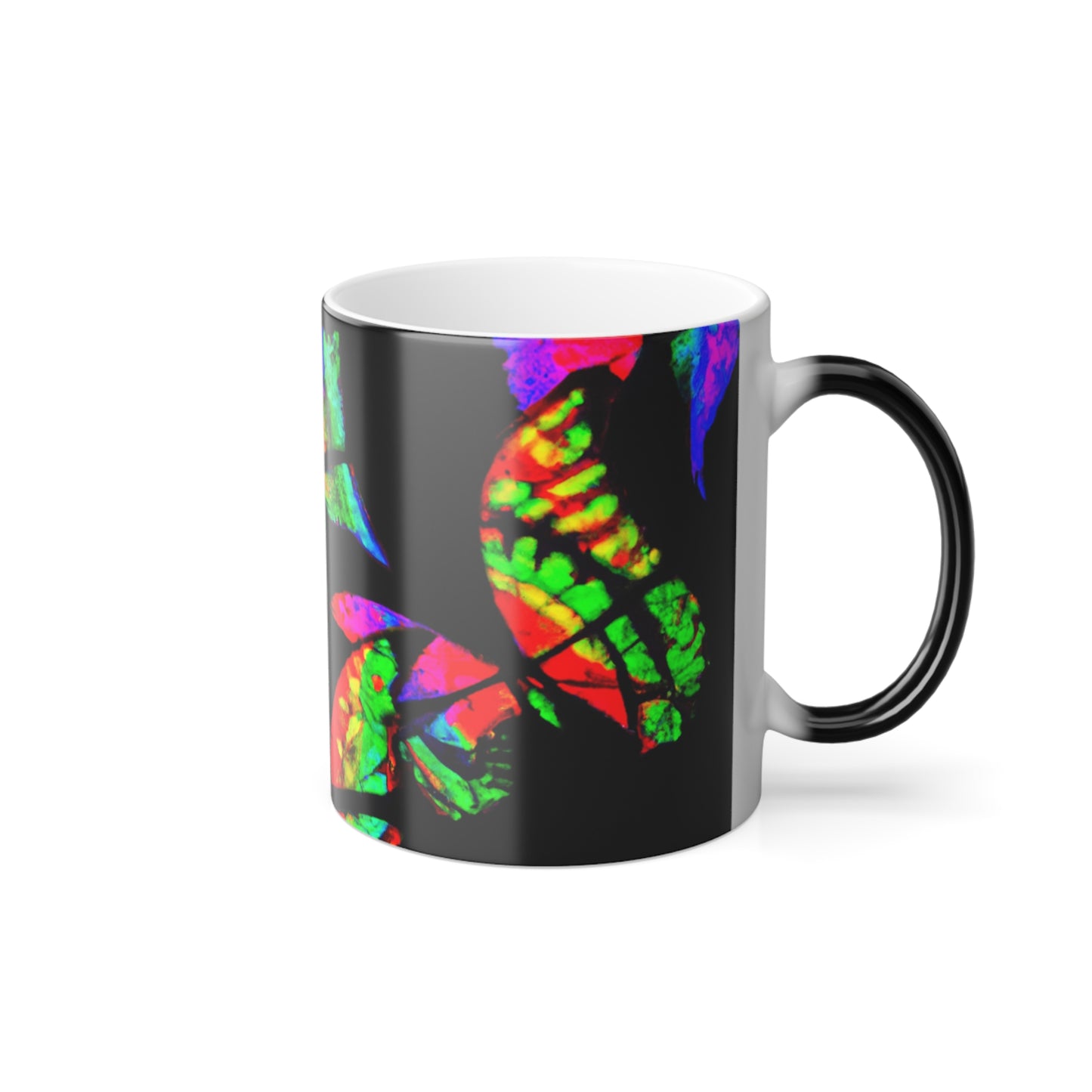 "Butterfly Brilliance" Neon Butterflies 11oz Color Morphing Mug
