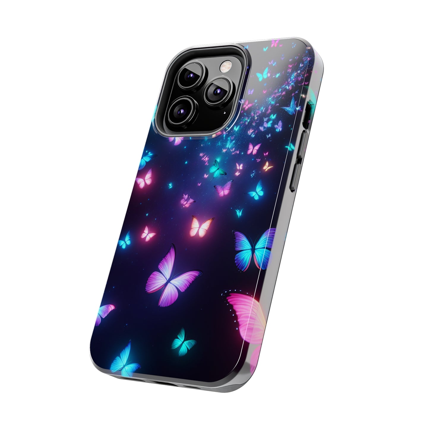 'The Illuminated Flutterflies' NEON Butterflies Tough Phone Case