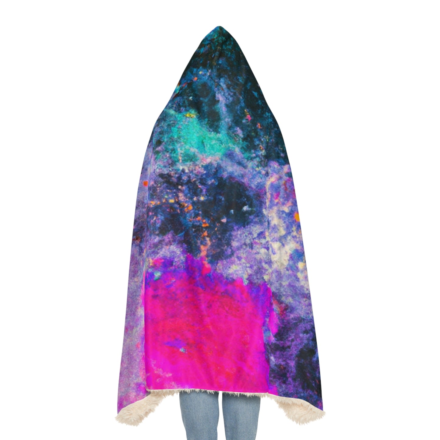 , and shapes
"Neon Splatterland" - NEON Infinity Patterns Art Hooded Snuggle Blanket