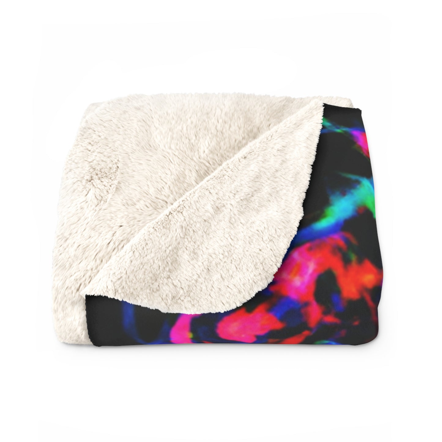 Sir Everard Pomeroy - Trippy Infinity Patterns Sherpa Blanket